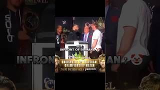 Logan Paul with others 😈 but infront of Roman Reigns 🤡 #wwe #loganpaul #romanreigns