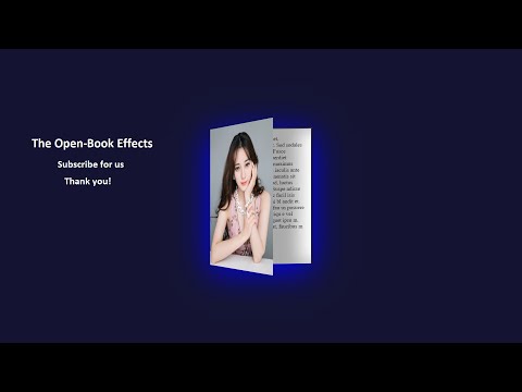 Open Book Effects Using HTML & CSS | No Javascript