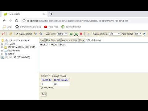 CRUD III H2 DB and DB client setup