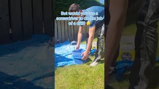 Is this smart or lazy? #bucketbuddy #diy #construction #satisfying #amazonusa #timesaver