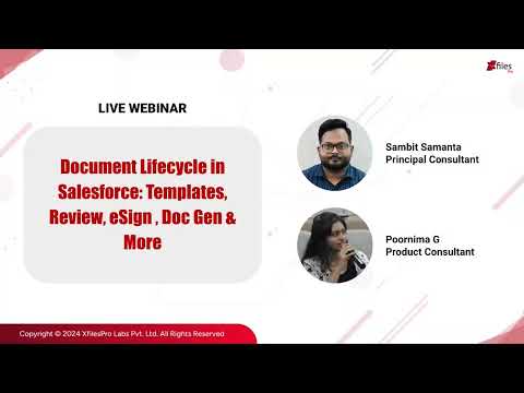 Webinar : Document Lifecycle in Salesforce: Templates, Review, eSign, Doc Gen & More