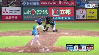 10/23 富邦 VS 樂天 五局上，馬傑森策動雙殺，讓富邦無功而返