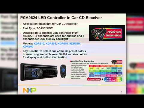 NXP Semiconductors demo of LED in auto receiver tuner