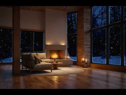 Snowing Night - Deep Relaxing Music, Calming mind #relievestressandanxiety #reliefafterwork