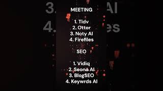 "AI Tools for Meetings & SEO Mastery | Say Goodbye to Tedious Tasks!"