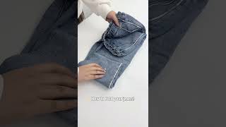How I Finally Got My Jeans to Stop Bulking Up in the Drawer 😂👖