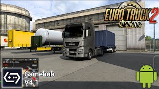 Euro Truck Simulator 2 on Android Gamehub v4.1 Emulator | Gameplay Test And Best Settings