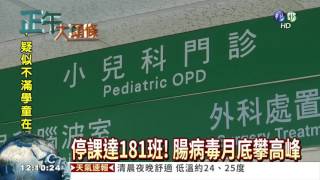 腸病毒暴增25% 停課達181班