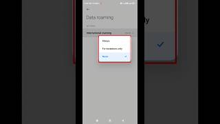 Mobile network roaming data secret setting #shorts