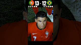 Portugal vs Brazil || PENALTY SHOOTOUT || 🤯🔥 IMAGINARY MATCH 2025 ||#football #shorts #cr7 #1million