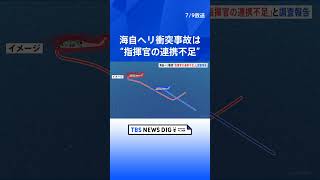 海上自衛隊ヘリコプター2機衝突・墜落事故 “乗員の見張り不十分と指揮官の連携不足” 防衛省「調査報告書」｜TBS NEWS DIG #shorts
