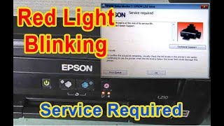 Epson L210 Service Required Solution