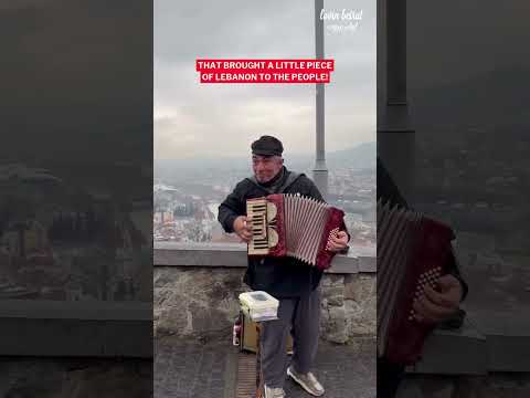 A street musician in Georgia played Lebanon’s anthem, sparking a moment of pure connection! 🎵