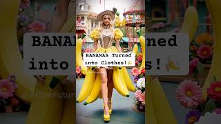 80s Style Meets Fruit: BANANA Dresses! 🍌👗 #AIoutfits #aifashionshow #aiartmodellookbook