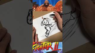 Street Fighter【リュウの竜巻旋風脚】の汚絵描き