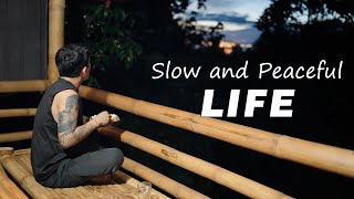 Slow and Peaceful Life |  Making Mango Float & Banana heart  | Life in Rural Philippines | Cooking