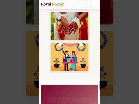 Develop marriage event management service provider website for your business.