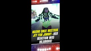 Naomi once mistook Jey for Jimmy—her reaction was hilarious! #Naomi #TheUsos #WWE
