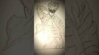 how to draw gojo😈😈#shorts#viral#1 million#jjk#sketch#drawing#shorts feed