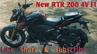 NEW APACHE RTR200 4V FI BS6 2.0 WALKAROUND #trending  #explore  #tvsmotor #subscribe #youtube