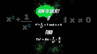 A Nice Algebraic Expression Problem #math #algebra #mathproblems #maths #olympiad #shorts #viral
