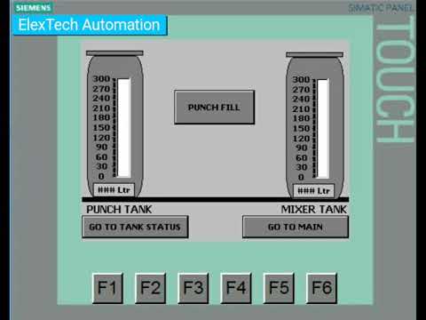 Siemens PLC, HMI control Automatic lubrication system.