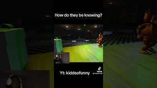 How do the animatronics know? #fnaf #fnafmovie #gaming #fnafcommunity #funny #youtube