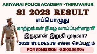 When is the 2023 SI FINAL RESULT? What changes are likely to come?,#PC NOTIFICATION?,SI EXAM DATE