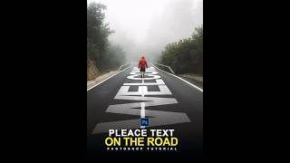 Photoshop Tricks 2025 - Place Text on Road in Photoshop