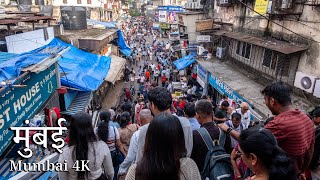 Walking in Mumbai 🇮🇳   Bustling Dadar to Serene Five Gardens   India Walking Tour 4K