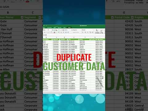 BiteSizedExcel QT (Quick Tip) - Remove Duplicates #bitesizedexcel #excelfordummies #exceltips