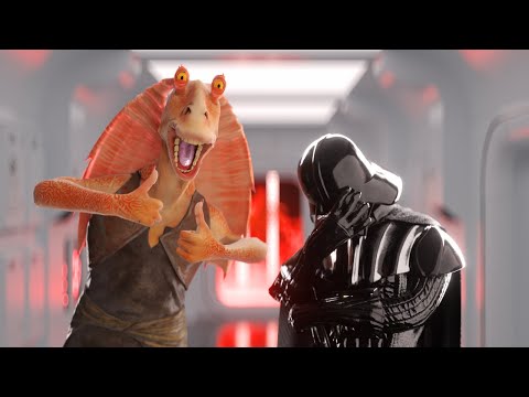 Jar Jar Binks Annoying Darth Vader