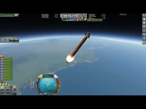 Powered Landing KSP Kerbal Space program Scenario Space X Suicide Burn