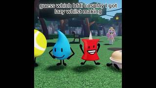 Credit to: @Kinoborad of making UGC! | #shorts #bfb #bfdi #fyp #roblox #viral #ytshorts #cosplay