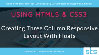 HTML5 and CSS3 Three Column Responsive Layout