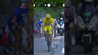 #TDF2024 | 🔥 Tadej Pogacar impressionne et écoeure ses rivaux au Plateau de Beille ! #cycling