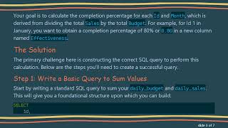 Mastering SQL: How to Calculate Effectiveness by Dividing Sums in Teradata