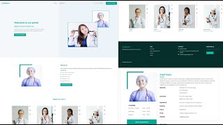 Hospital website template design using react js