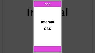 𝐈𝐧𝐭𝐞𝐫𝐧𝐚𝐥 𝐂𝐒𝐒 | #style #css #internal #html5 #html #htmltutorial #webdevelopment  @Educationslearning