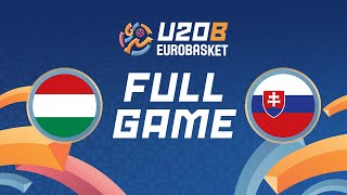 Group Phase | Hungary v Slovakia | Full Basketball Game | FIBA U20 Women's EuroBasket 2025 Div B