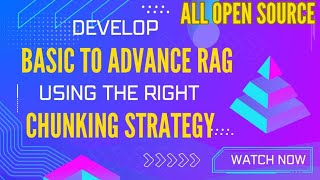 Develop Basic to Advance RAG on PDF using right Chunking Strategy | Open Source Zephyr Model | Part1