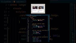 Create card slider using html CSS and JS | JavaScript Projects
