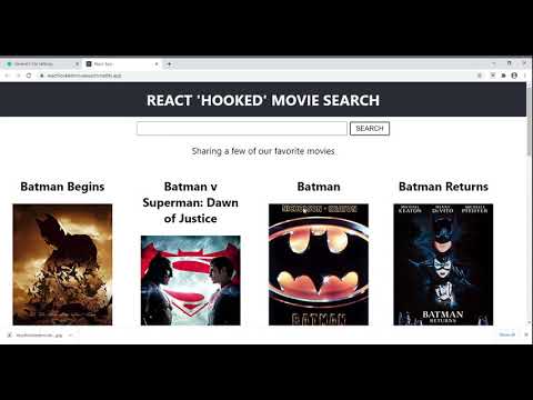 React Hooked Movie Search