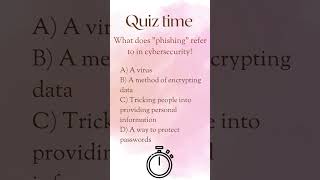 Test Your Knowledge #quiz #learnthroughplay#network#phishing#cyberquiz#cybersecurity