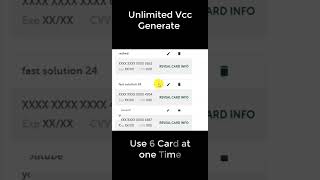 Unlimited VCC Generate | use 6 card at one time | Free Virtual MasterCard