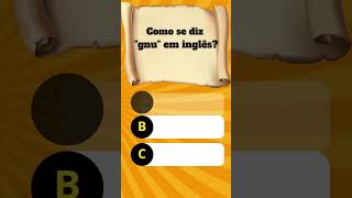QUIZ DE INGLÊS ‐ APRENDA INGLÊS HOJE MESMO!! #foryou #quiz #ingles #viral #inglesfacil #viralshorts