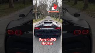 Ferrari SF90 NOVITEC rev and soothing flames 🔥💥🤯