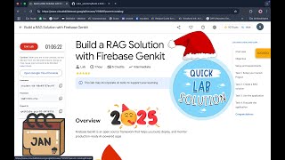 Build a RAG Solution with Firebase Genkit | #qwiklabs | #coursera  | [With Explanation🗣️]