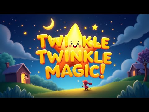 🎇 "Twinkle Twinkle Cartoon 🌟 Disney-Style Sing-Along + Lyrics (Fun for Toddlers!)"