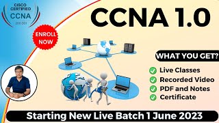 CCNA 1.0| CCNA 200-301 Live training starting 1 june 2023 | ccna online course | #ccna #icntgyan